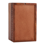 Load image into Gallery viewer, Border Engraved Rosewood Cremation Urn For Human Ashes
