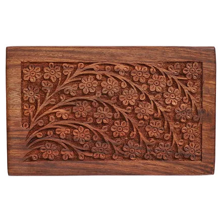 SOULURNS Case of 6 Extra Small Rosewood Memorial Urns - 5" x 3" x 2"