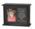 Load image into Gallery viewer, Solid Maple &#39;Always Near&#39; Memorial Photo Urn, 4x6 Picture Frame &amp; Ash Holder (Case of 6)
