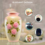 Load image into Gallery viewer, Elegant Pink Rose Cremation Urn: A Timeless Tribute Decorative Cremation Urn

