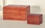 Load image into Gallery viewer, Honor Your Loved One with the Cherry Wood Cremation Urn Set - Adult &amp; Keepsake Sizes - 215 &amp; 33 Cubic Inches
