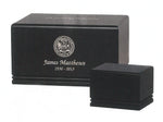Load image into Gallery viewer, The Aristocrat Black Urn with Maple Inlay, (Case of 6)- Distinguished Memorials
