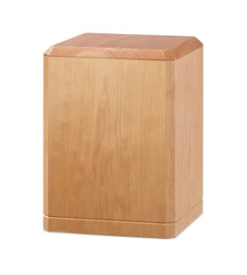 Classic Hand-Finished Honey Maple Solid Wood Vertical Cremation Urn CASE OF 6 (220 cu in)