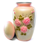 Load image into Gallery viewer, Elegant Pink Rose Cremation Urn: A Timeless Tribute Decorative Cremation Urn
