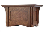 Load image into Gallery viewer, Mission Oak Pedestal Urn - Solid Oak - 200 Cubic Inches - Memorial
