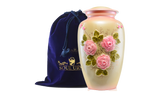 Load image into Gallery viewer, Elegant Pink Rose Cremation Urn: A Timeless Tribute Decorative Cremation Urn
