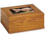 Load image into Gallery viewer, Reflections Photo Urn - Oak Veneer - 5x7 Picture Frame - 200 CI
