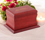 Load image into Gallery viewer, Amherst Cherry Wood Funeral Urn |Premium Adult Urn for Ashes Case of 6 Bulk Buy,(220 cu in)

