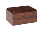 Load image into Gallery viewer, Plain Rosewood Bevel Edges Cremation Urn For Human Ashes
