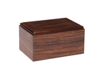 Load image into Gallery viewer, Plain Rosewood Bevel Edges Cremation Urn For Human Ashes
