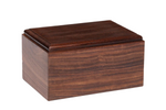 Load image into Gallery viewer, Plain Rosewood Bevel Edges Cremation Urn For Human Ashes
