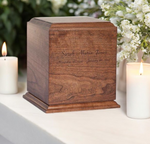Load image into Gallery viewer, Cherry Wood Urns Wholesale:(Case of 6) Bulk Buy, Premium Quality, Funeral Urns for Home Supplies(Large)
